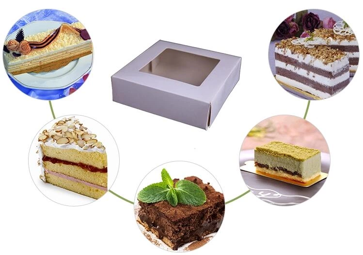 Different Design Direct Factory Custom Clear Window Box For Birthday Paper Cake Box