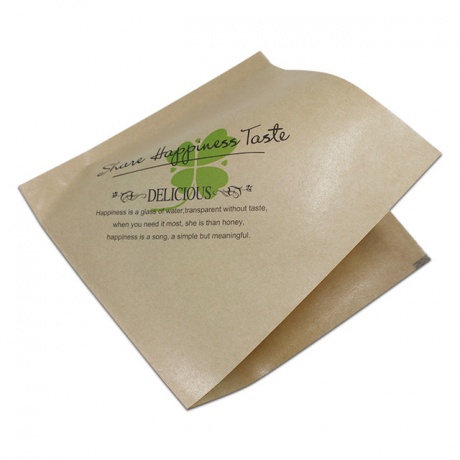 Accept Custom Food Grade Kraft Paper Bag Printed Greaseproof Baking Take Away Paper Bag For Barbecue