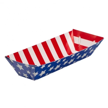 Custom Logo Print Grease Proof Paper Food Tray