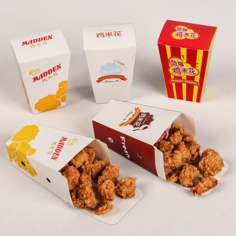 Custom Paper Lunch Fast Food Packing Fried Chicken Boxes
