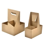 Custom kraft coffee Paper Cup Holder