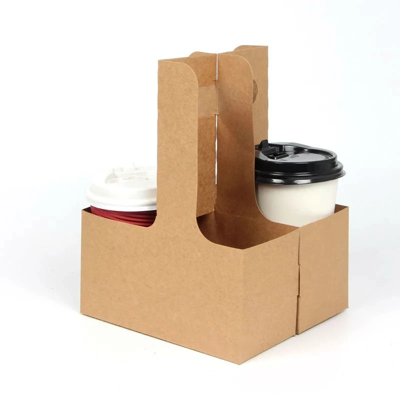 Custom kraft coffee Paper Cup Holder
