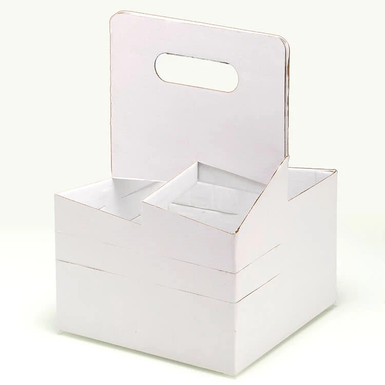Custom Logo Printed Disposable Take away Paper Coffee Tea Cup Holder