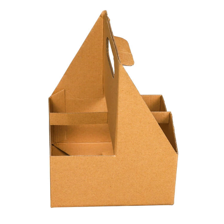 Custom Logo Printed Disposable Take Away Paper Paper Cup Holder