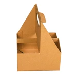 Custom Logo Printed Disposable Take Away Paper Paper Cup Holder