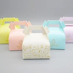 Customised Cardboard Paper Weeding Cake Packaging Box With Handle