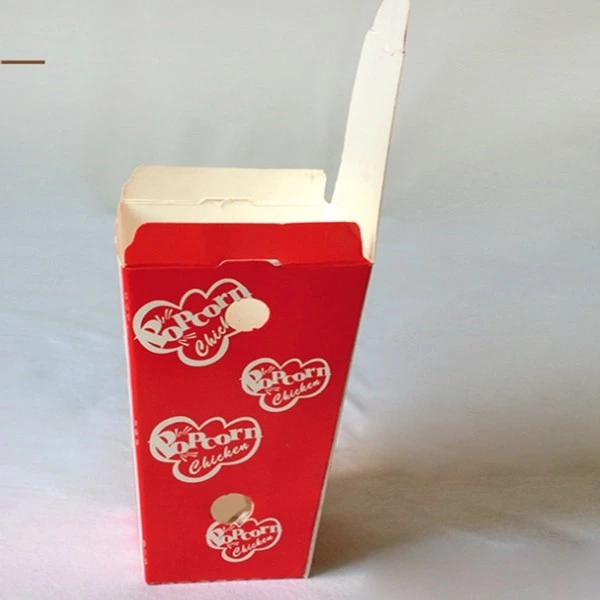 Customized Disposable Food Packaging Container For Popcorn Chicken Paper Boxes Wholesale