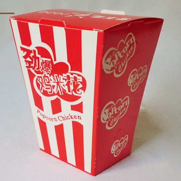 Customized Disposable Food Packaging Container For Popcorn Chicken Paper Boxes Wholesale