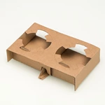 Customized Paper Carrier Disposable 2 Cup Holder