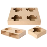 Customized Paper Carrier Disposable 2 Cup Holder