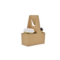 Food Grade Material Custom Reclyable Coffee Paper Cup Holder