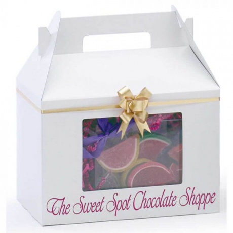 Customized Food Special Paper Box With Handle For Cake