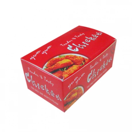 Customized White Card Paper Fried Chicken Packaging Boxes