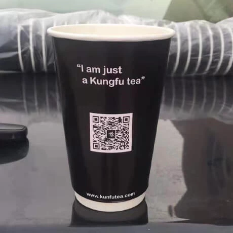 Logo Custom Single Wall Paper Cup For Hot And Cold Drinks