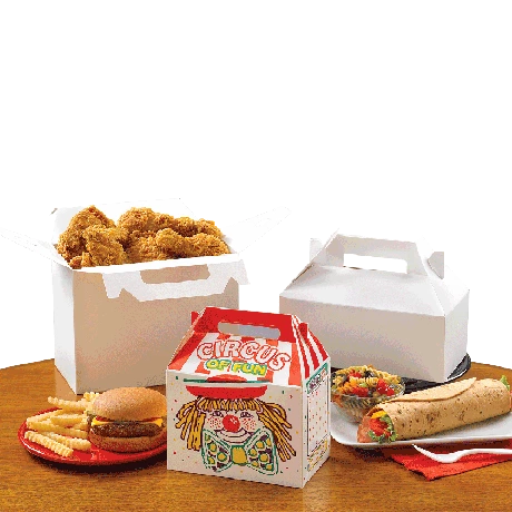 Customized Take Away Food Paper Fried Roast Chicken Packaging Boxes