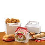 Customized Take Away Food Paper Fried Roast Chicken Packaging Boxes