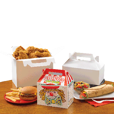 Customized Take Away Food Paper Fried Roast Chicken Packaging Boxes