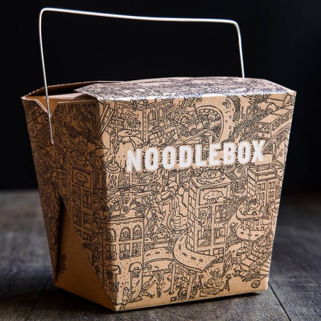 Customized Takeaway Noodle Box With Handle