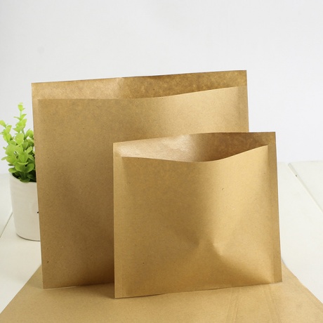 Customized Twisted Handle Greaseproof Kraft Gift Food Grade Brown Paper Bag