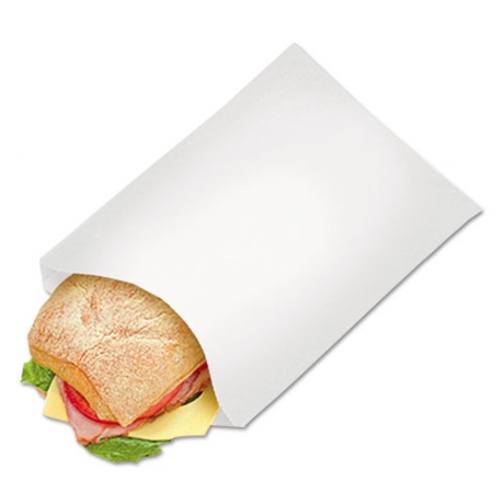 Customized Square Bottom Food White Brown Kraft Greaseproof Paper Takeaway SOS Lunch Bags