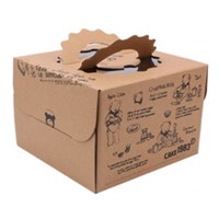 Custom Christmas Carton Kraft Cardboard Cake Packaging Big Cake Box
