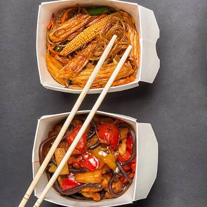 Customized Take Out paper Chinese Noodle Bowl