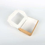 Wholesale Custom Accept Food Grade Kraft Cardboard Food Take Away Salad Box With Window