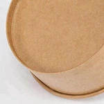 Disposable Custom Printed Kraft Paper Salad Bowl Kraft Paper Salad Box Paper Salad Box