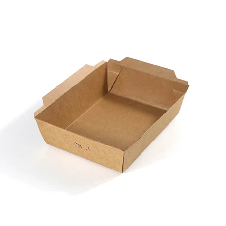 Custom Disposable Kraft Paper Lunch Food Takeaway Fruit Paper Salad Box