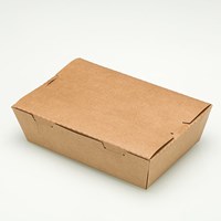 Customized Disposable Printable Kraft Paper Food Box Food Packing Lunch Box Paper Salad Box