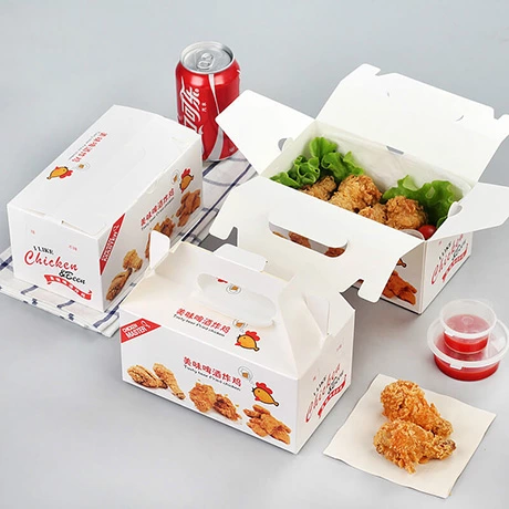 Customized Fast Food Packaging Take Out Disposable Box
