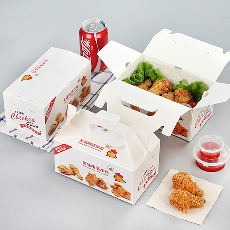Customized Fast Food Packaging Take Out Disposable Box