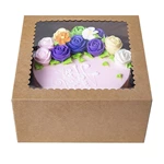 Different Design Direct Factory Custom Clear Window Box For Birthday Paper Cake Box