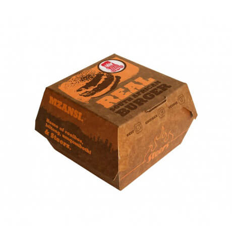 Custom Disposable Food Grade Hamburger Packaging Paper Burger Box