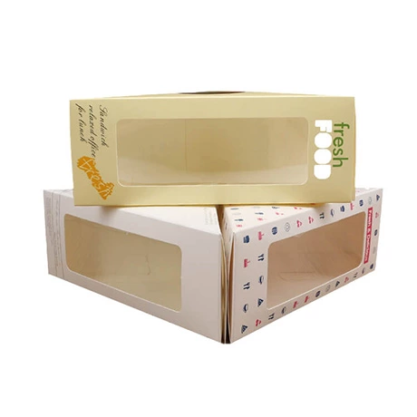 Custom New Food Grade Triangle Fashion Cute Disposable Paper Sandwich Packaging Box