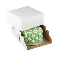 Custom White Paperboard Cake Box Cake Pop Box