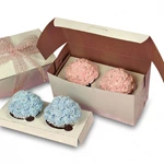 Custom White Paperboard Cake Box Cake Pop Box