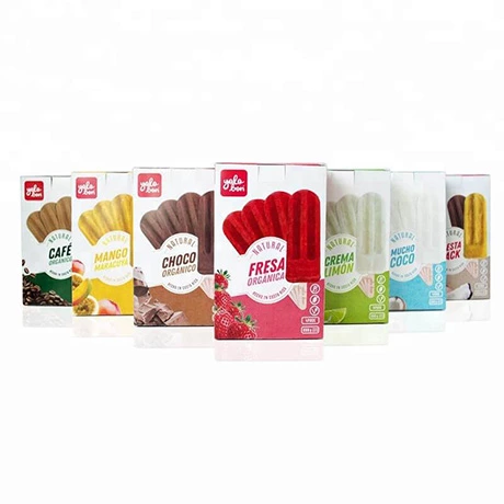 Custom Design Color Printed Flat Pack Diecut Ice Cream Packaging Box