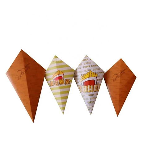 Customized Disposable French Fries Paper Packaging Box French Fries Paper Container