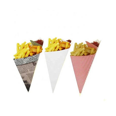 Customized Disposable French Fries Paper Packaging Box French Fries Paper Container