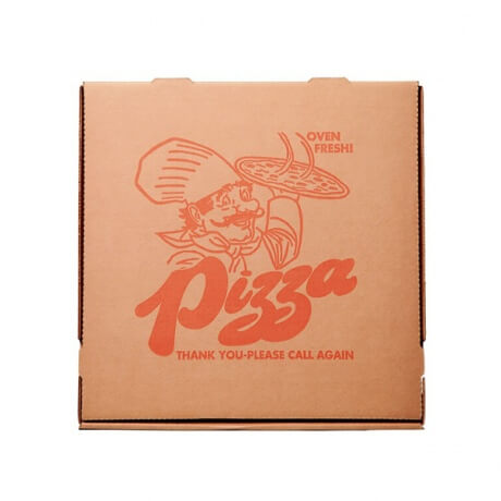Custom Logo Printed Brown Kraft Pizza Box