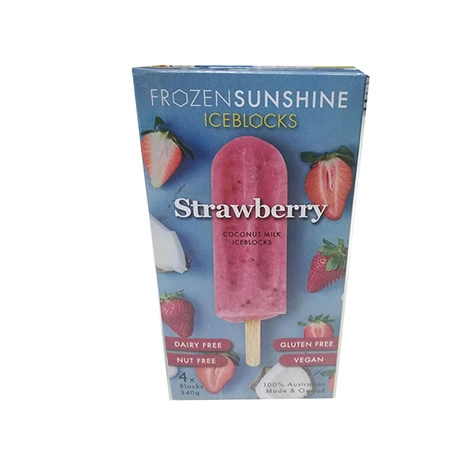 Custom White Card Board Ice Cream Paper Packaging Box