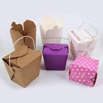 Customized Chinese Take Out Box With Handle