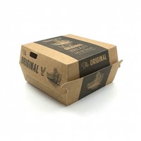 Customized Brown Kraft Paper Burger Box Hamburger Box