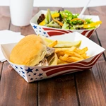 Eco-Friendly French Fry Custom Paper Cups Colorful Disposable Food Container