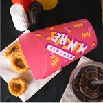 Eco-friendly French Fries Package Container With Custom Design Printed Fries Chicken Cups