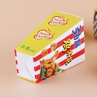 Customized SGS Approved Food Paper Popcorn Chicken Container