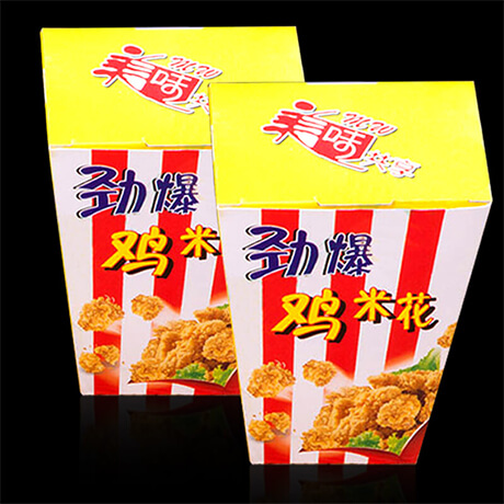 Customized SGS Approved Food Paper Popcorn Chicken Container