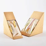 Customized Sandwich Kraft Paper Box With PVC Windows