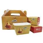 Customized Take Out Lunch Rectangular Paper Food Platter Box